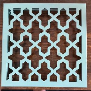 Decorative Mint Green Metal Grate